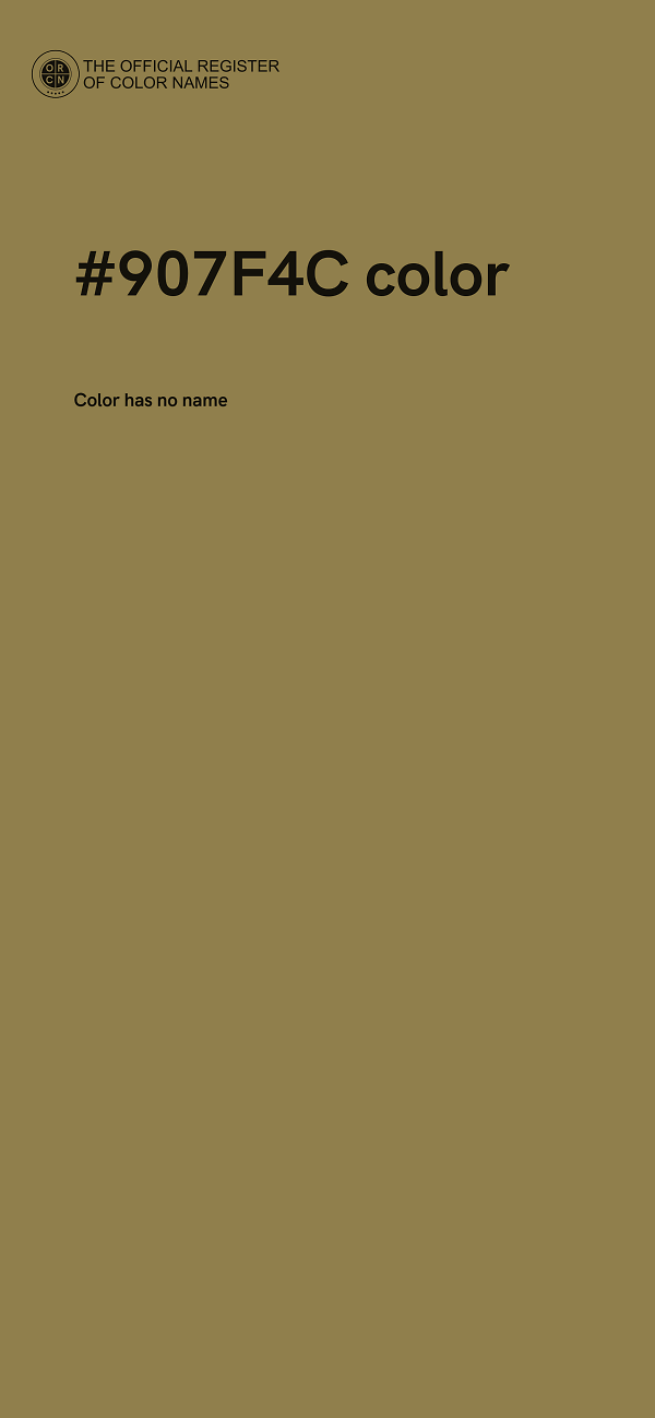 #907F4C color image
