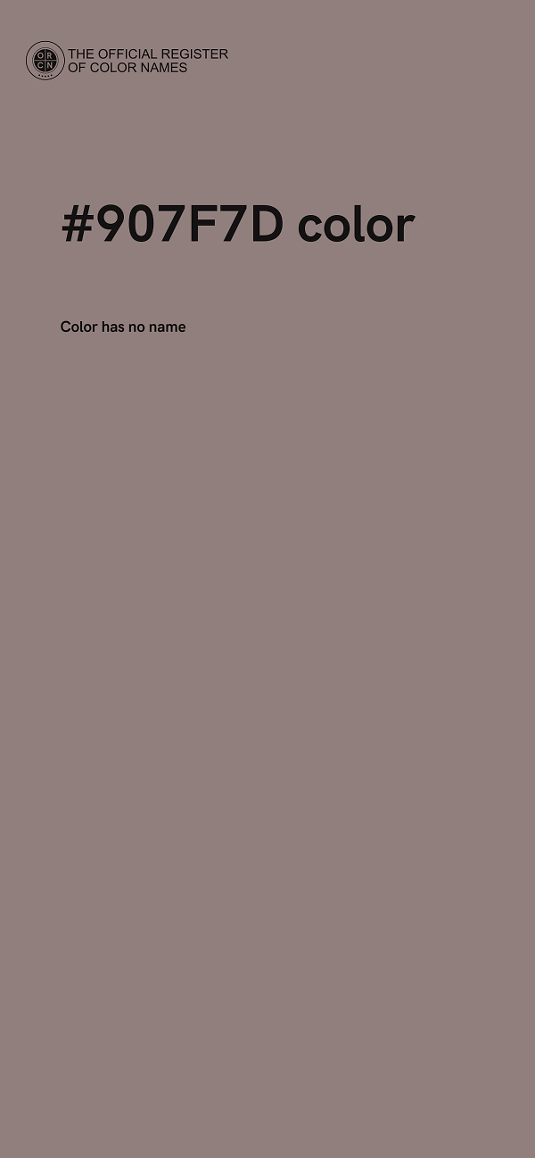 #907F7D color image