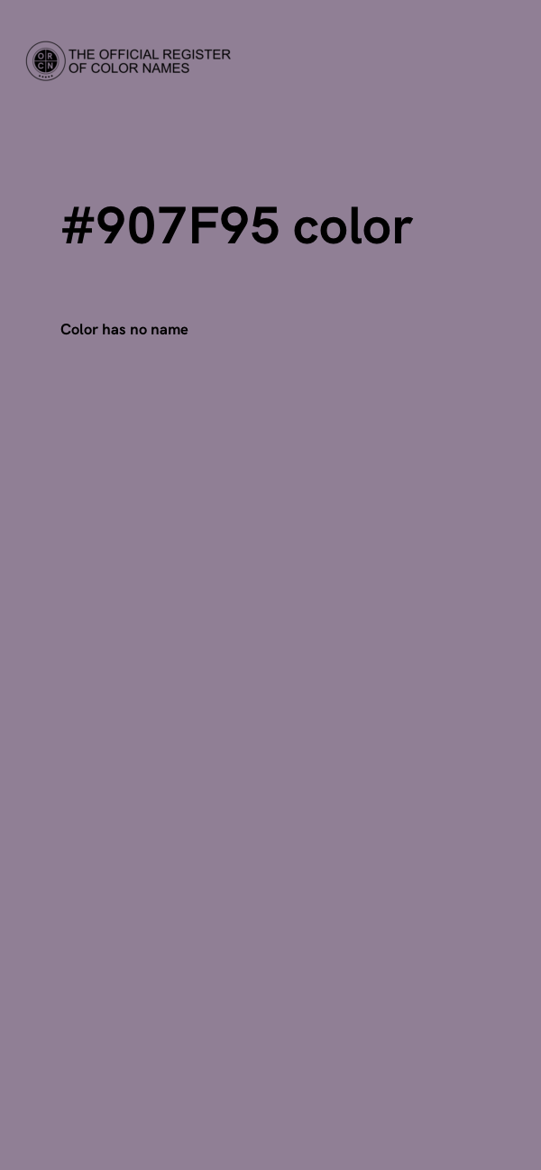 #907F95 color image