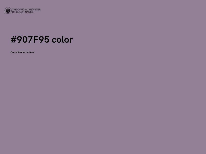 #907F95 color image