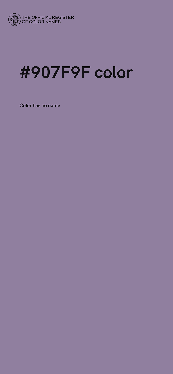 #907F9F color image