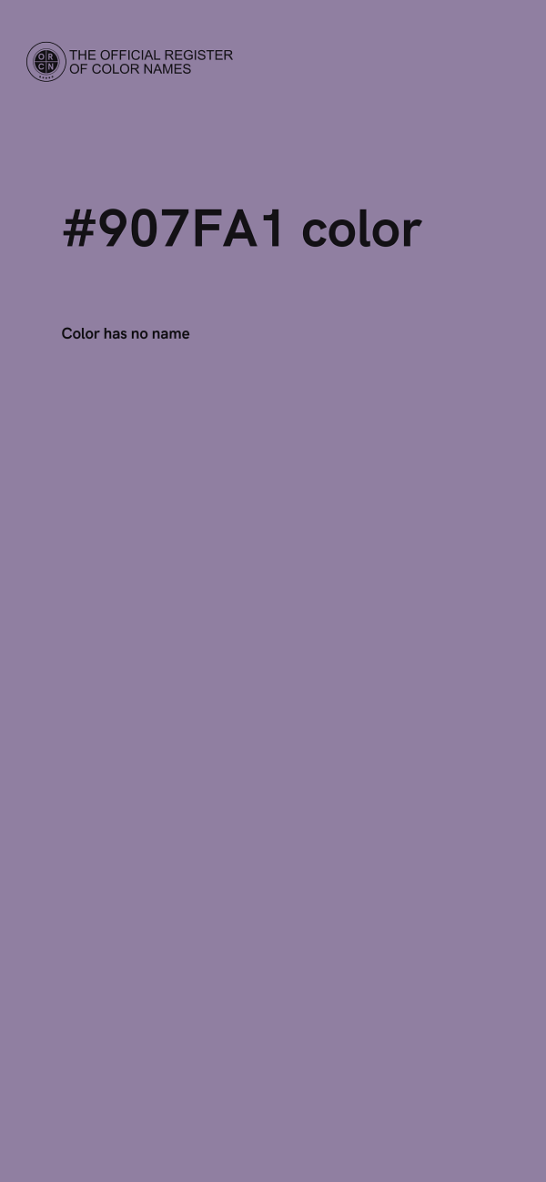 #907FA1 color image
