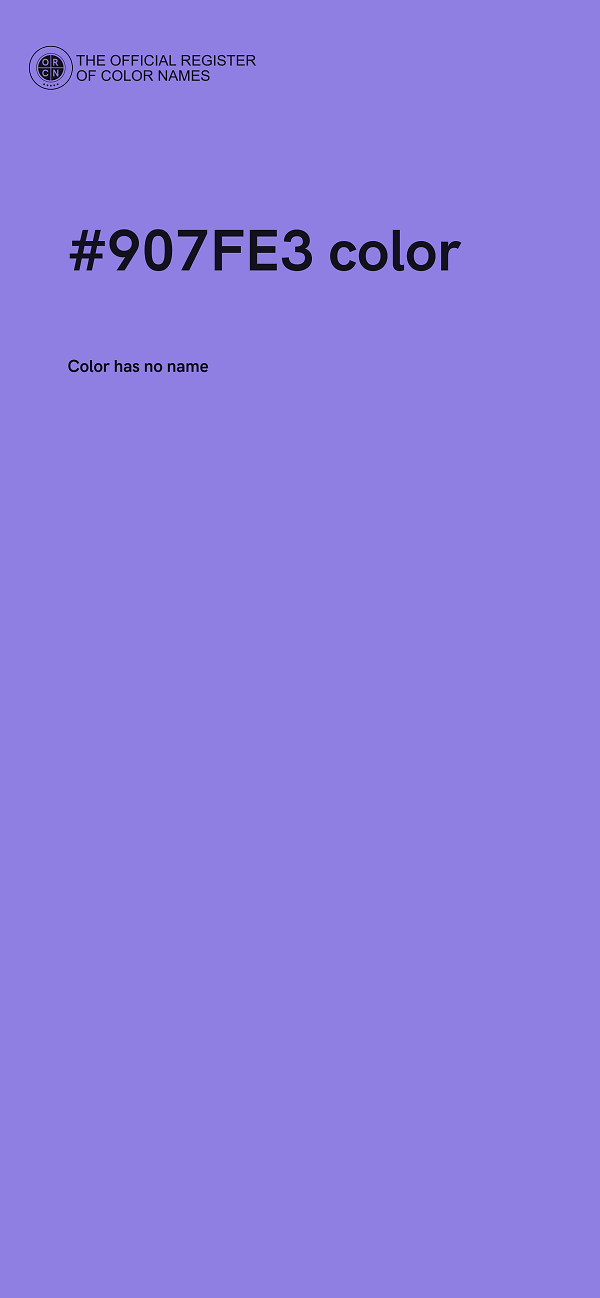 #907FE3 color image