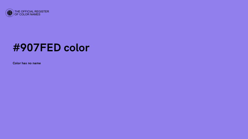 #907FED color image