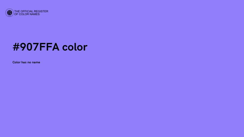 #907FFA color image