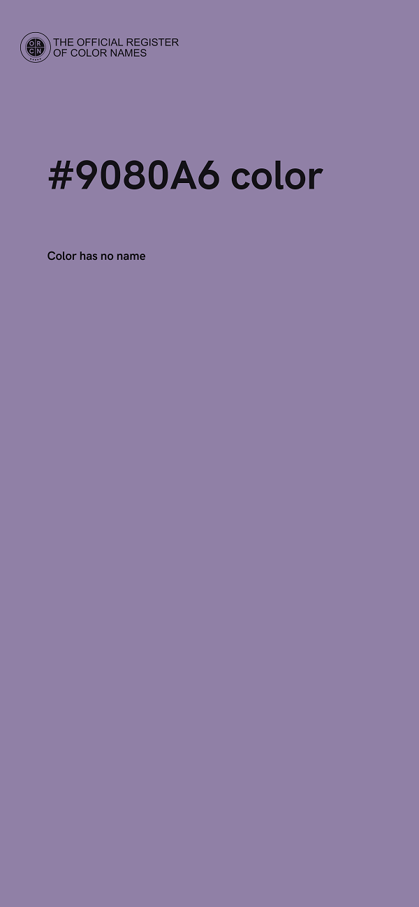 #9080A6 color image
