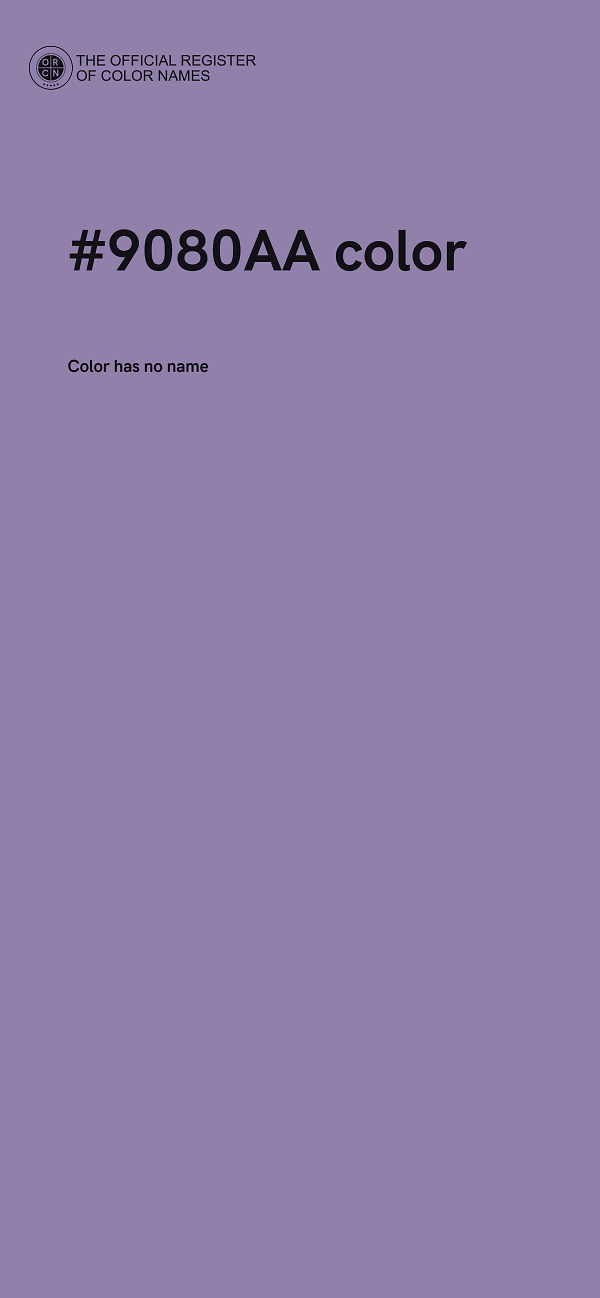 #9080AA color image