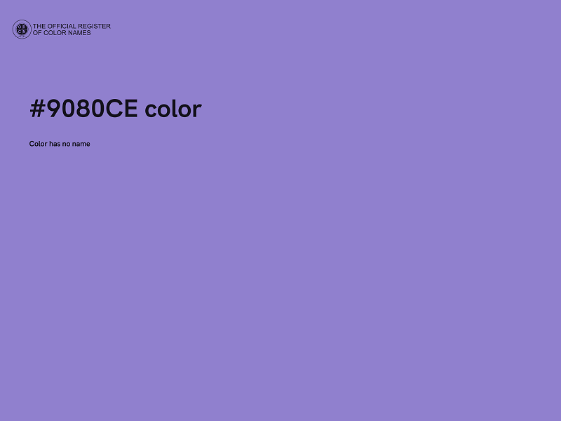 #9080CE color image