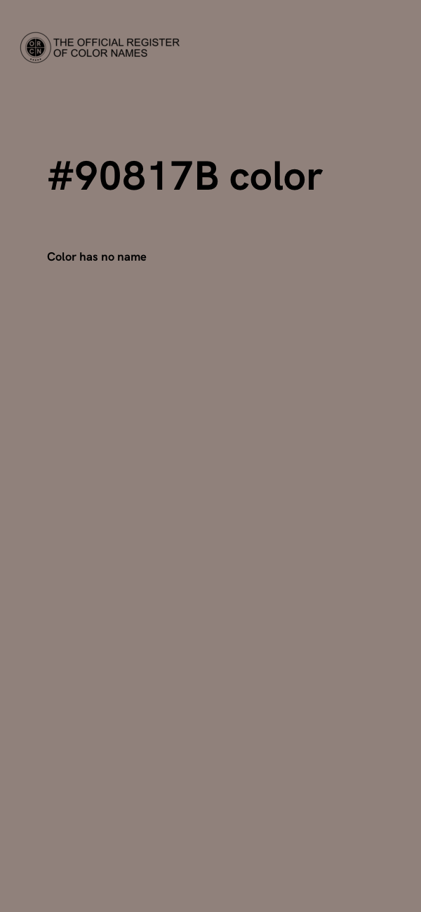 #90817B color image