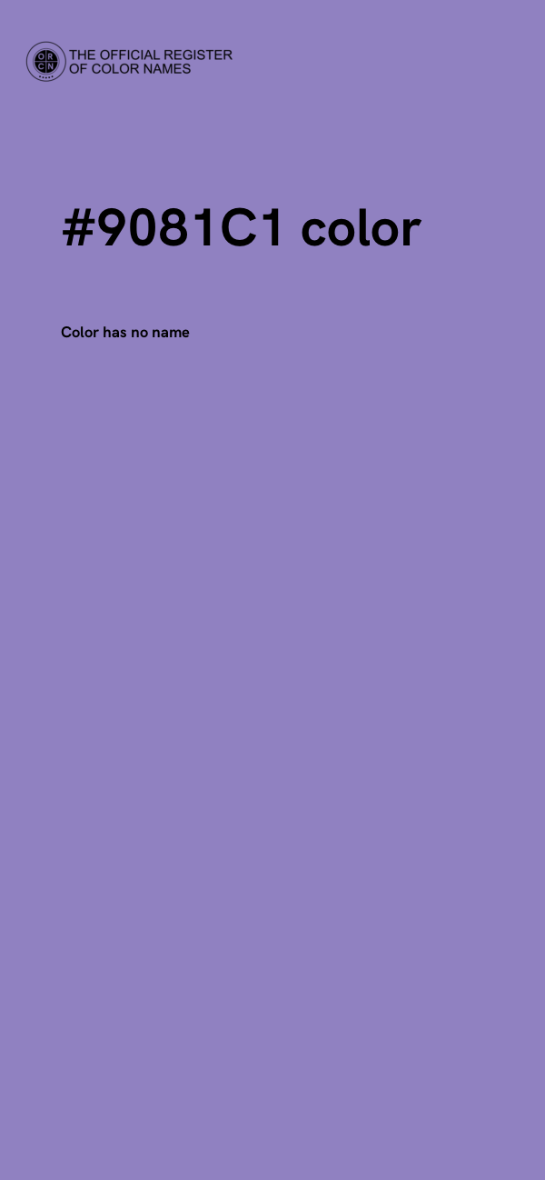 #9081C1 color image