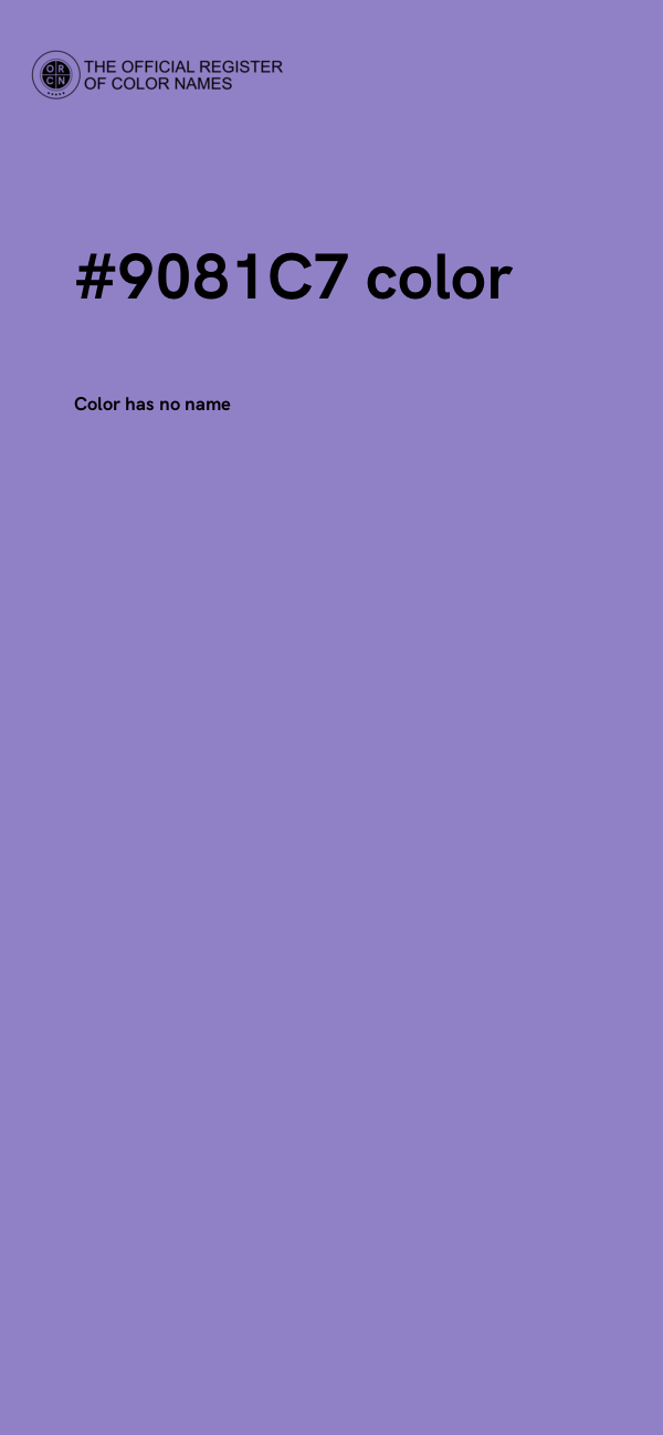 #9081C7 color image