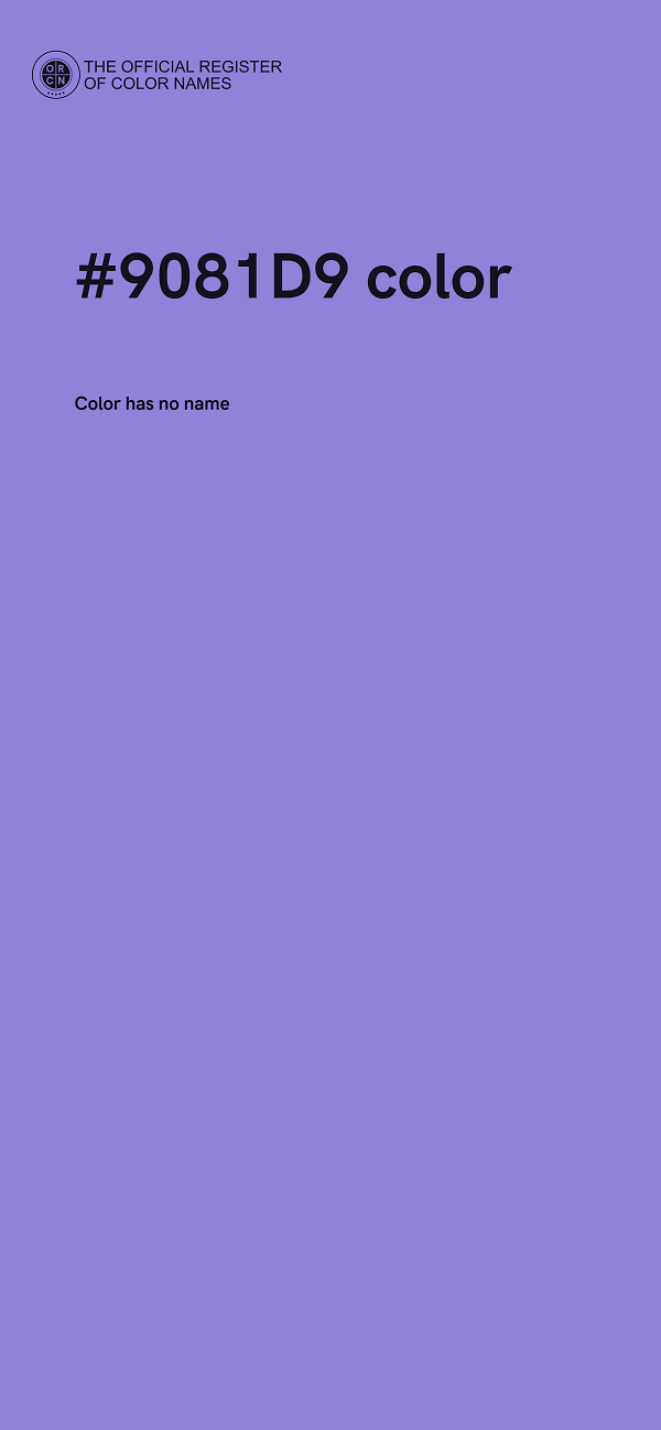 #9081D9 color image