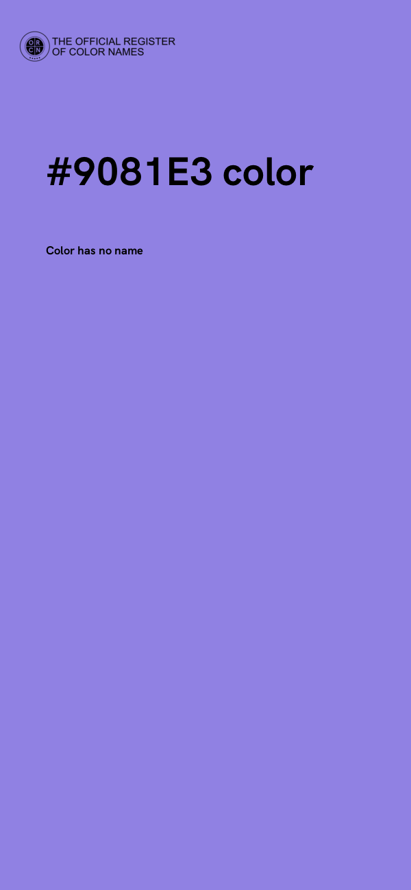 #9081E3 color image