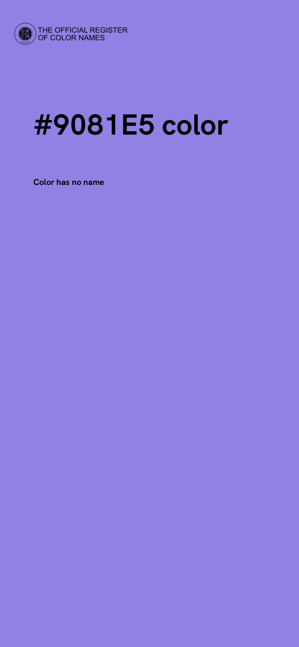 #9081E5 color image
