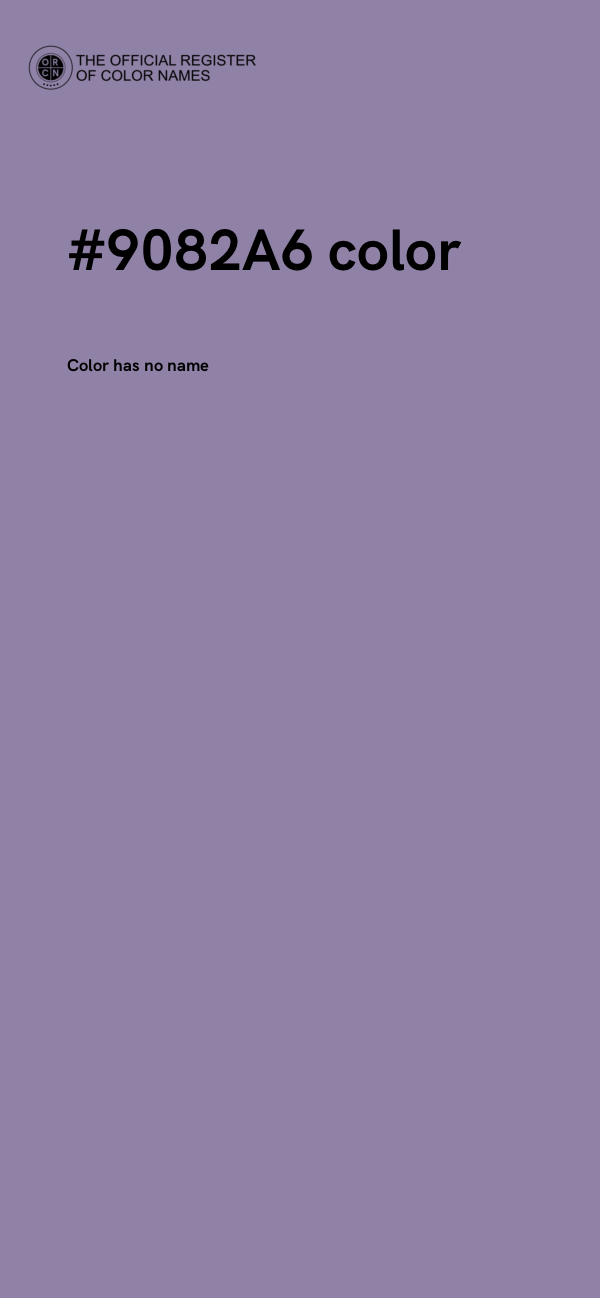 #9082A6 color image