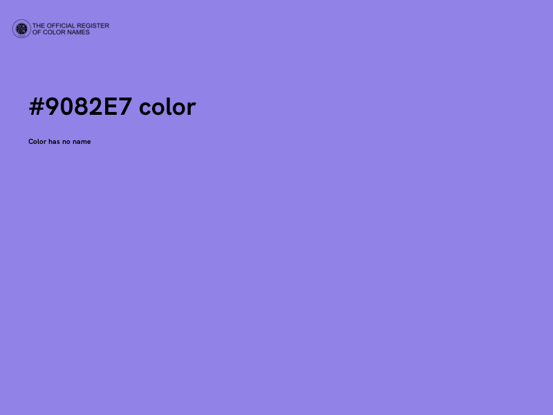#9082E7 color image
