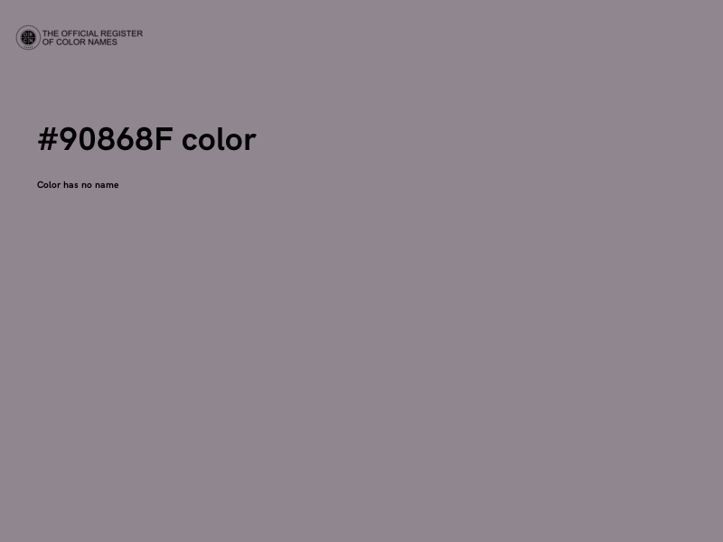#90868F color image