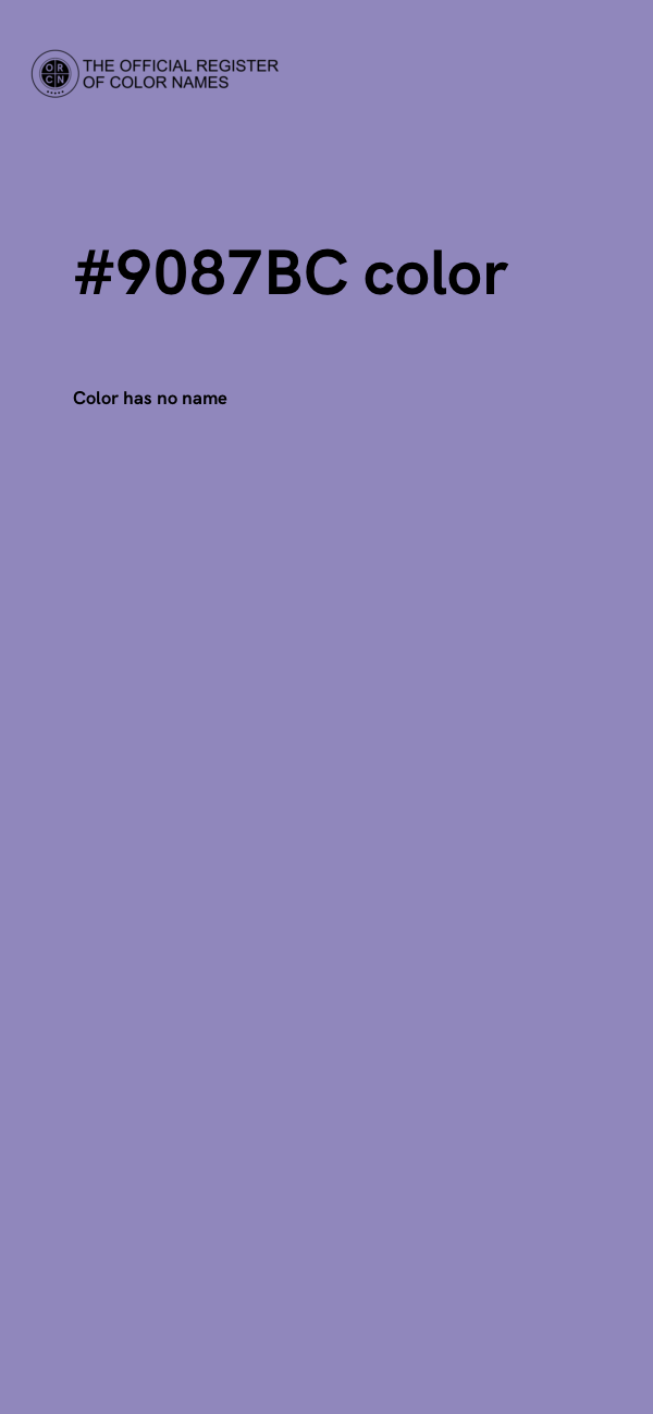 #9087BC color image