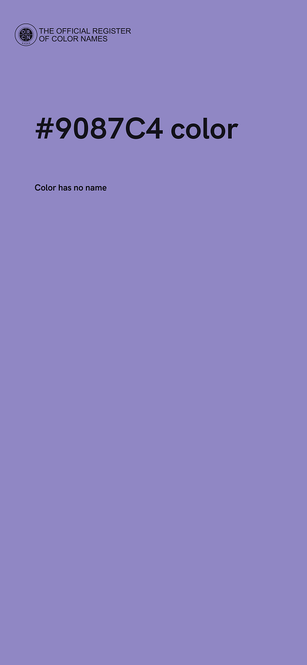 #9087C4 color image