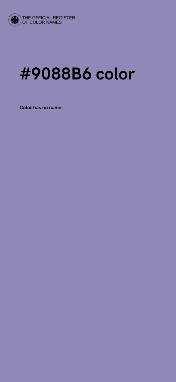 #9088B6 color image