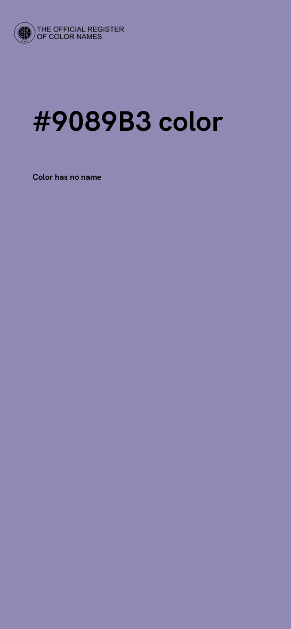 #9089B3 color image