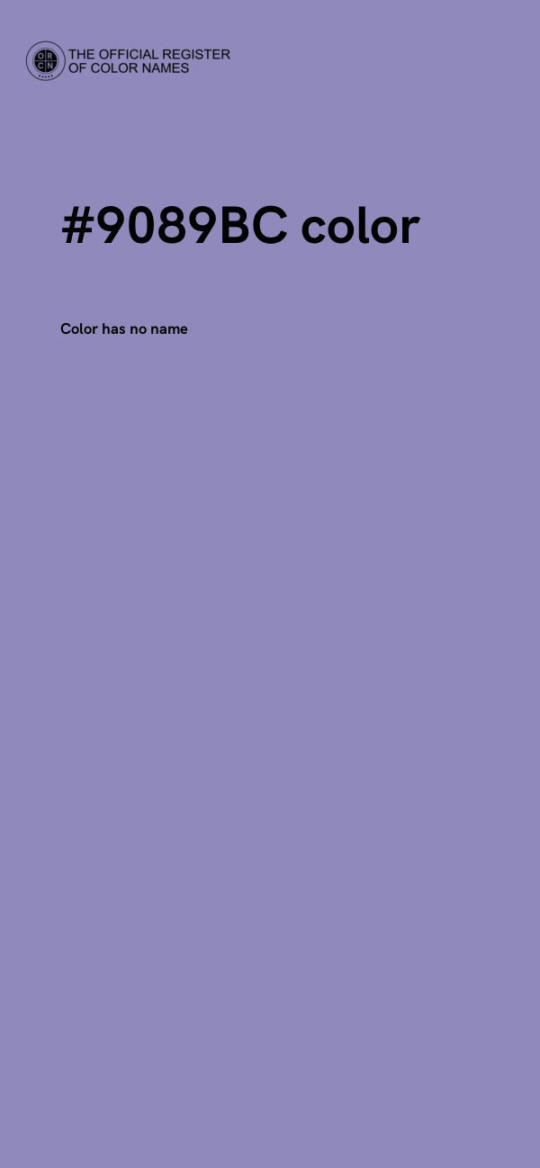 #9089BC color image