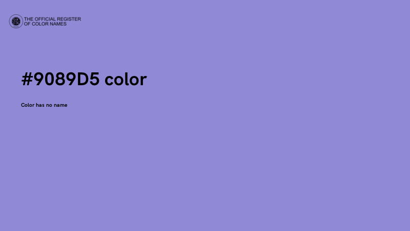 #9089D5 color image