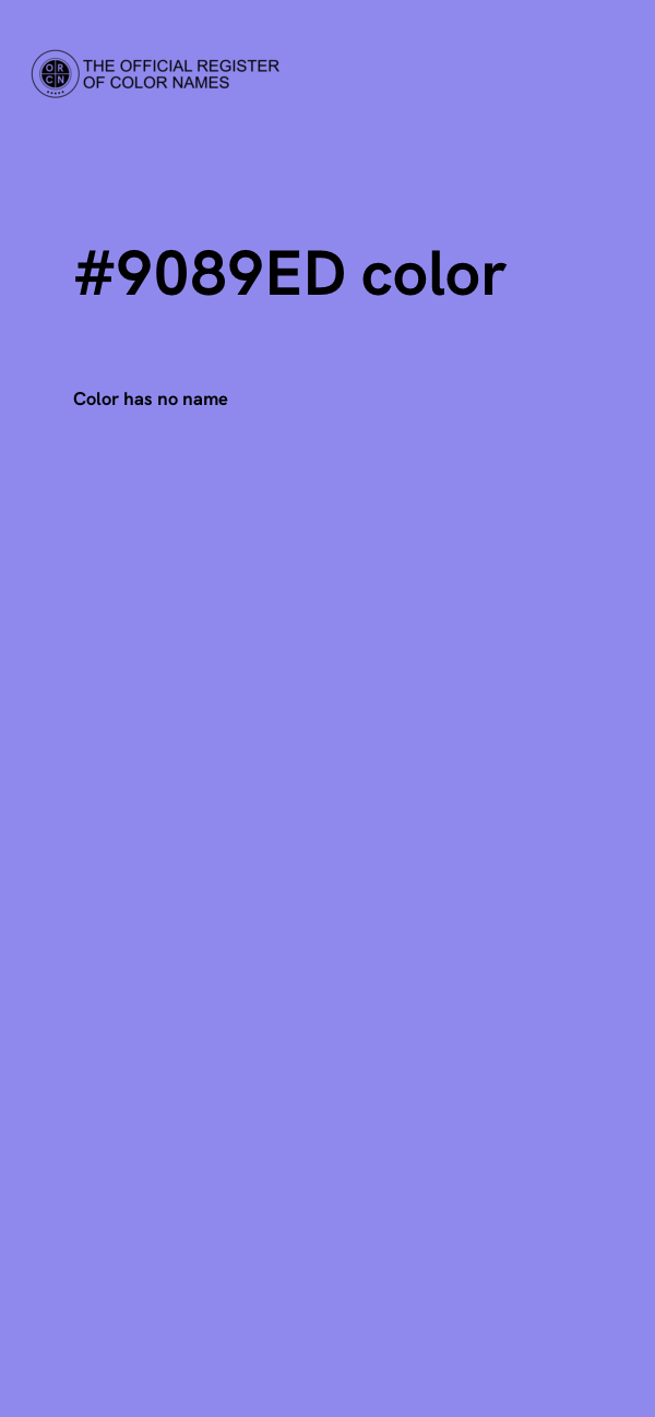 #9089ED color image