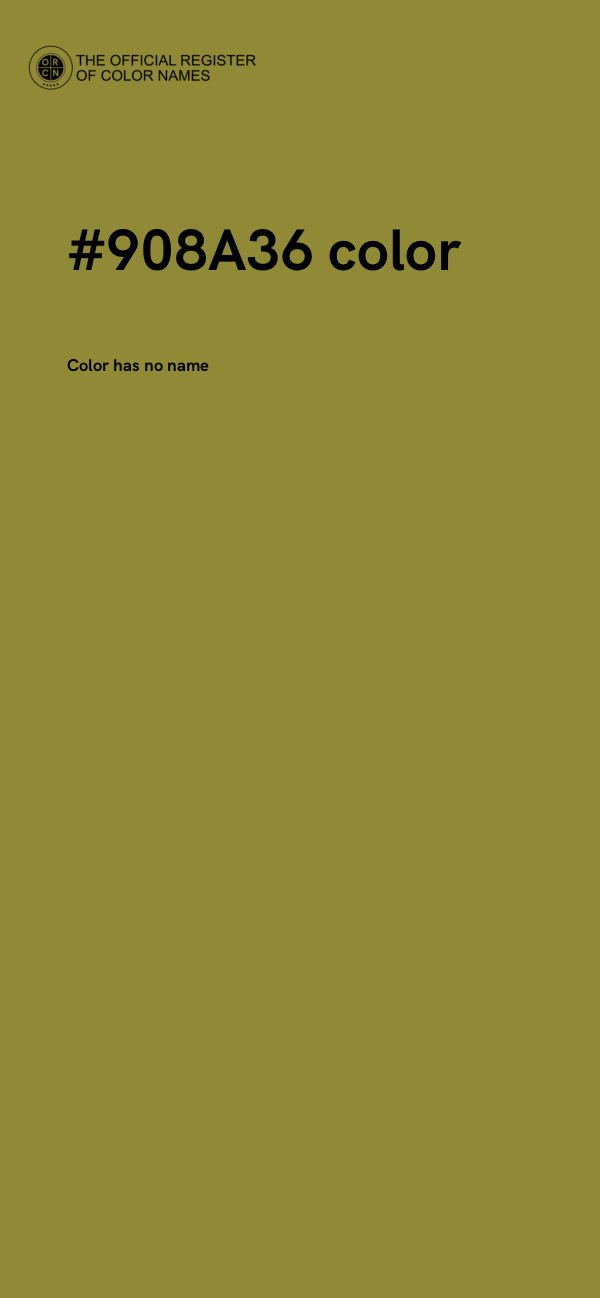#908A36 color image