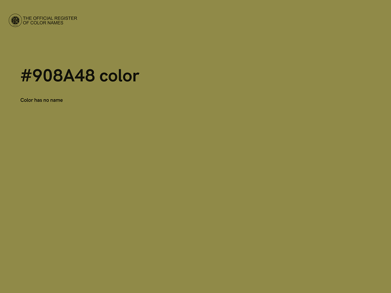 #908A48 color image