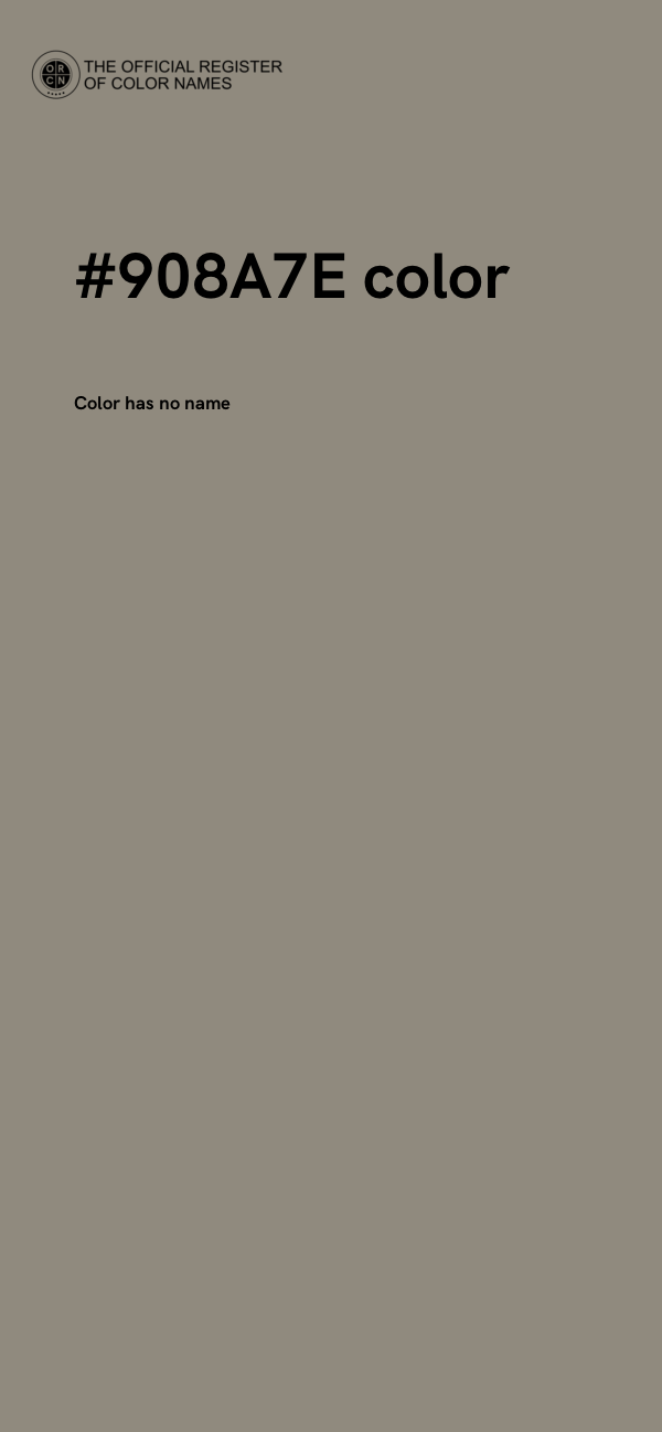 #908A7E color image