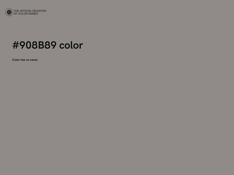#908B89 color image