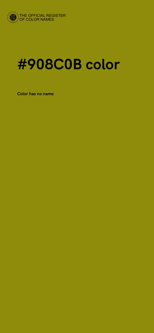 #908C0B color image