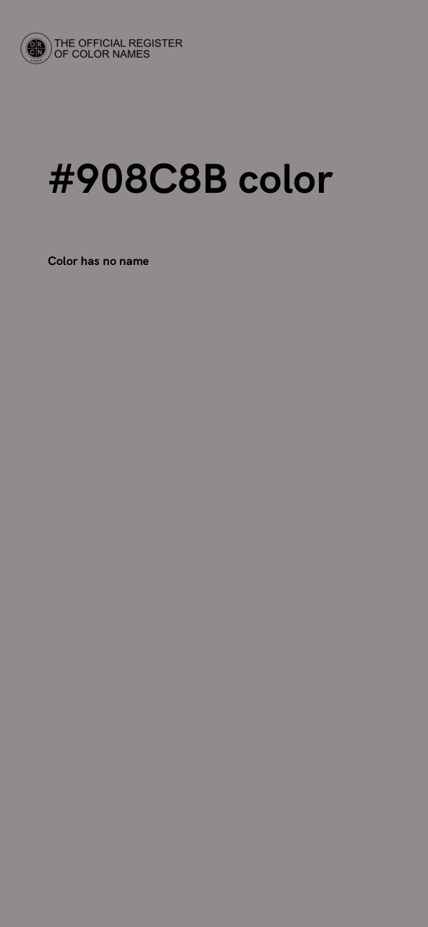 #908C8B color image
