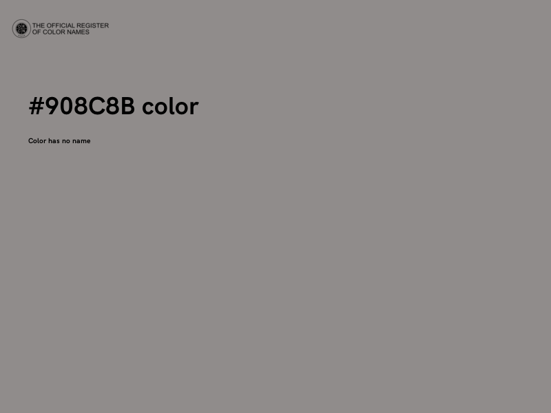 #908C8B color image