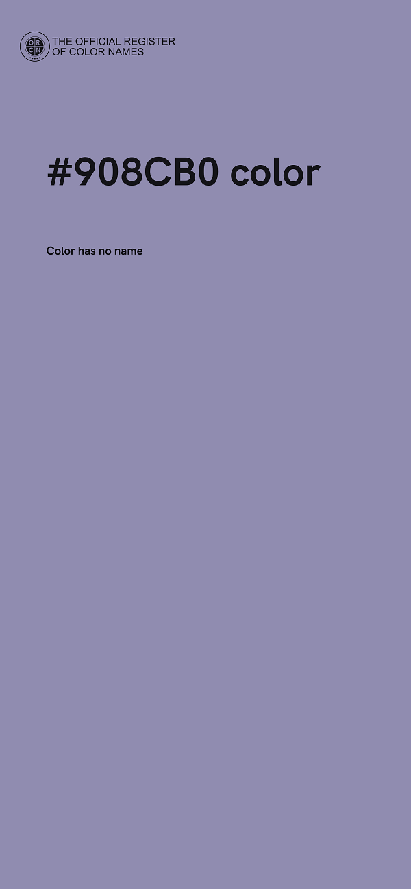 #908CB0 color image