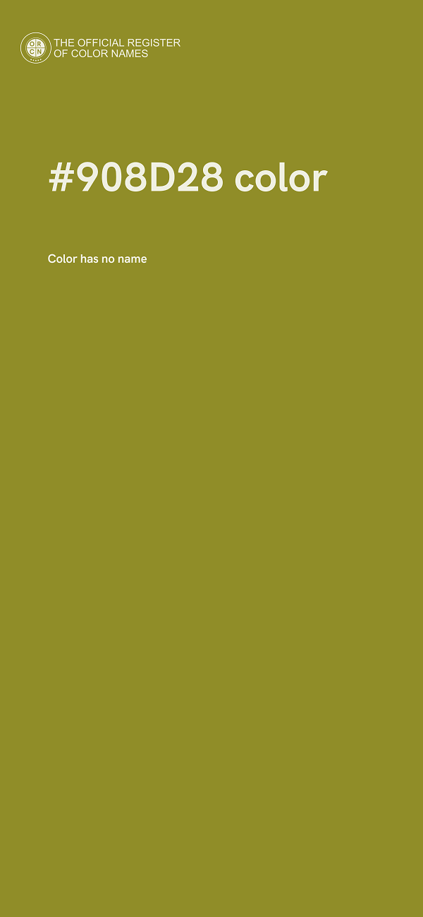 #908D28 color image