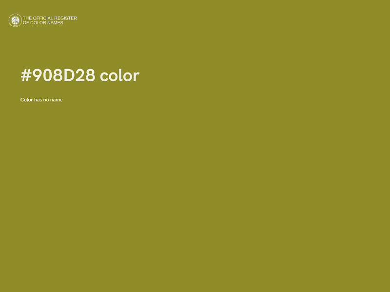 #908D28 color image