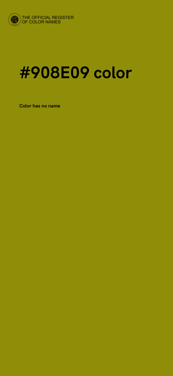 #908E09 color image