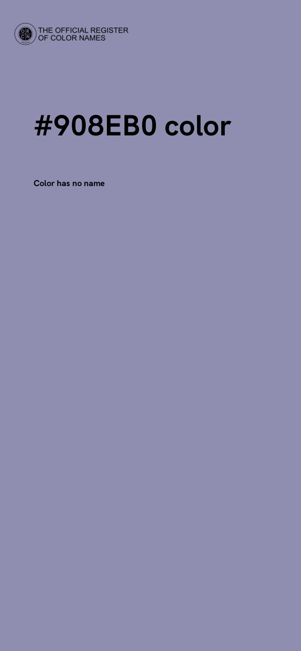 #908EB0 color image