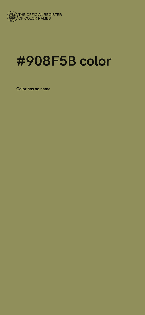 #908F5B color image