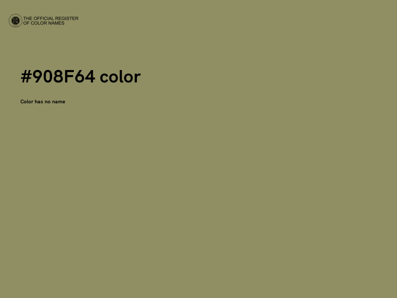 #908F64 color image