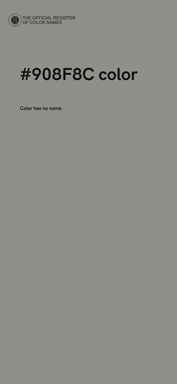 #908F8C color image