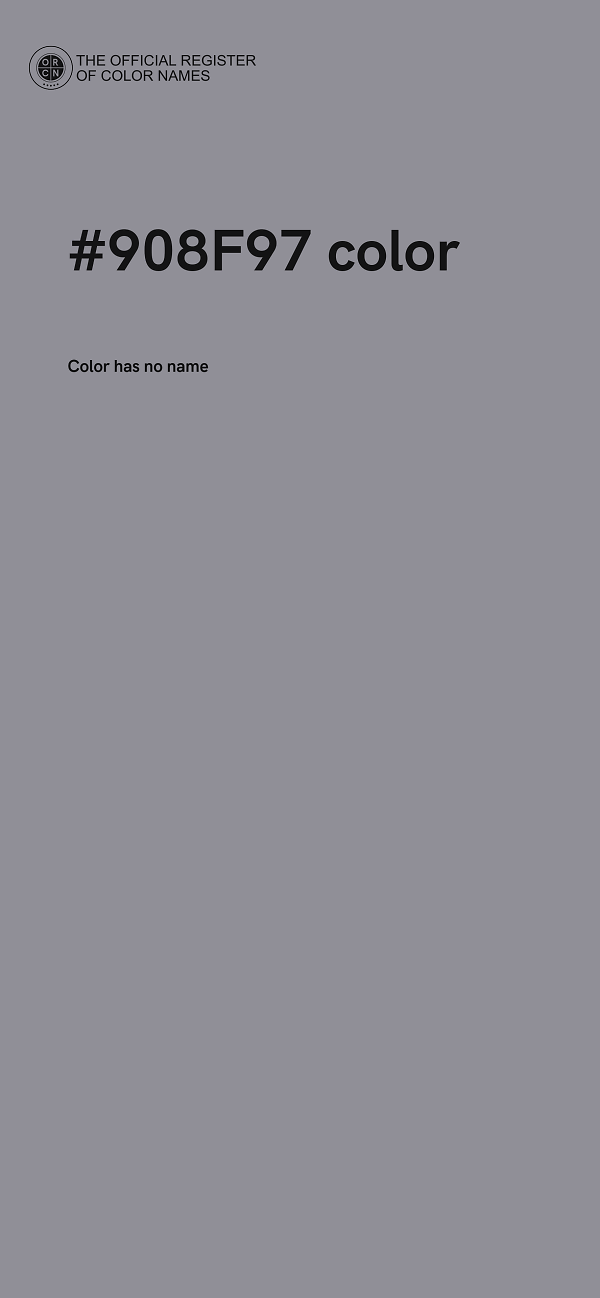 #908F97 color image