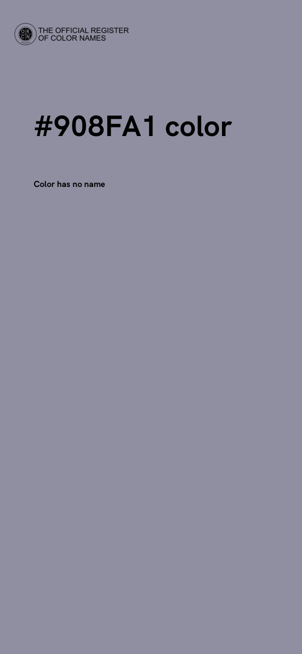 #908FA1 color image