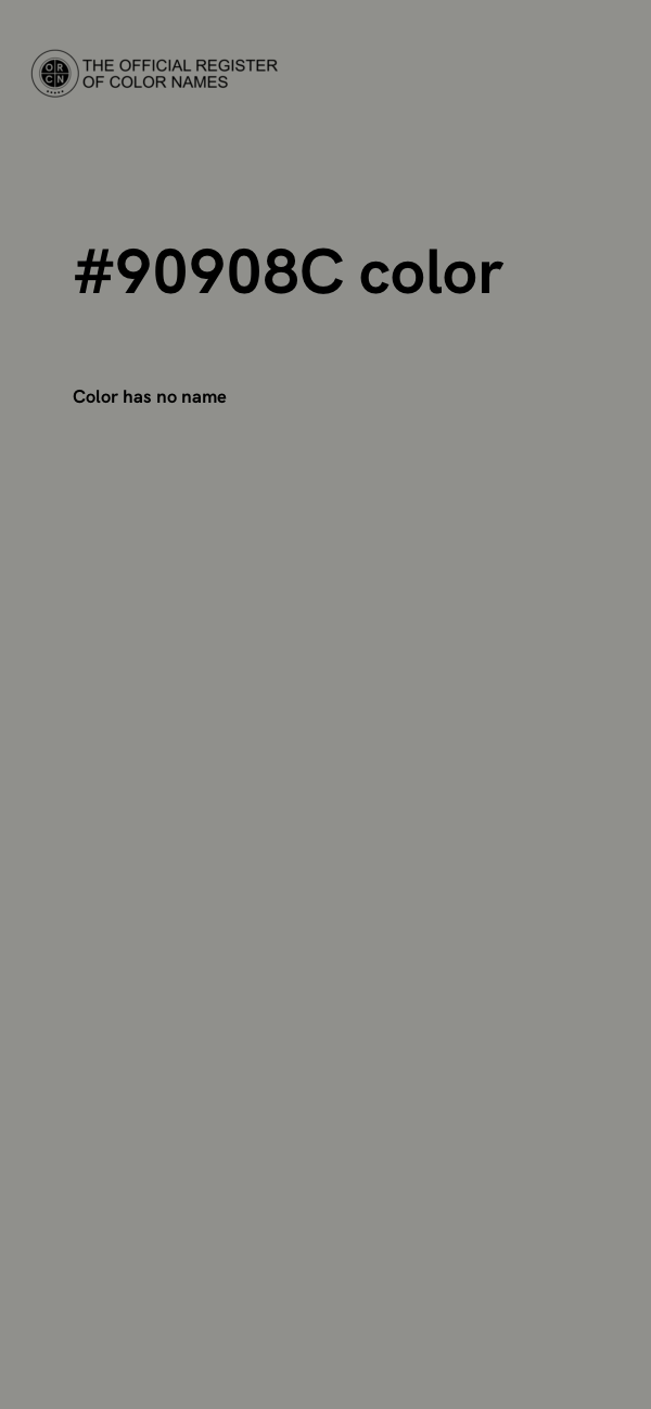 #90908C color image