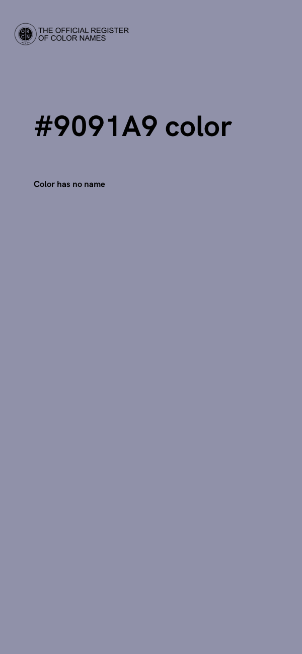 #9091A9 color image