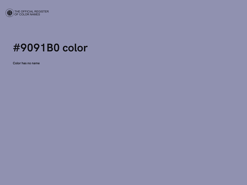 #9091B0 color image