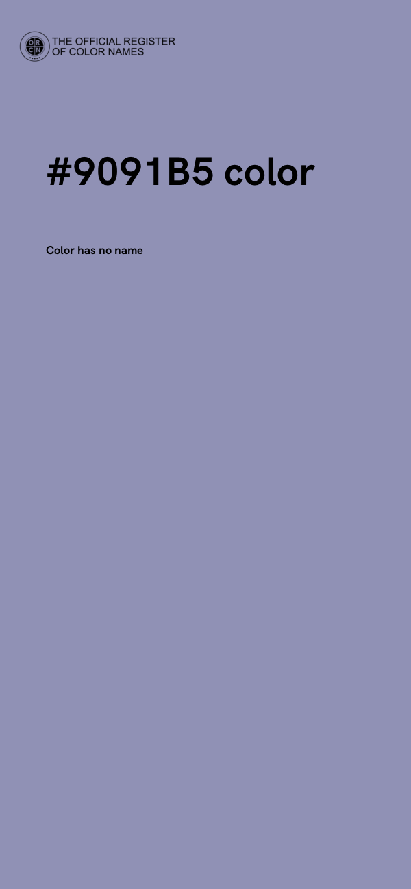 #9091B5 color image