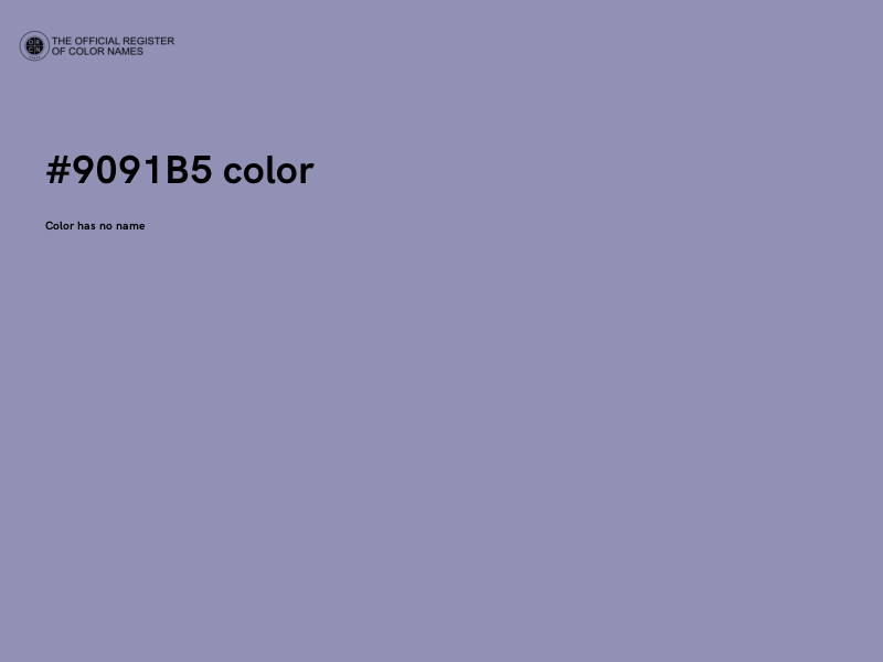 #9091B5 color image